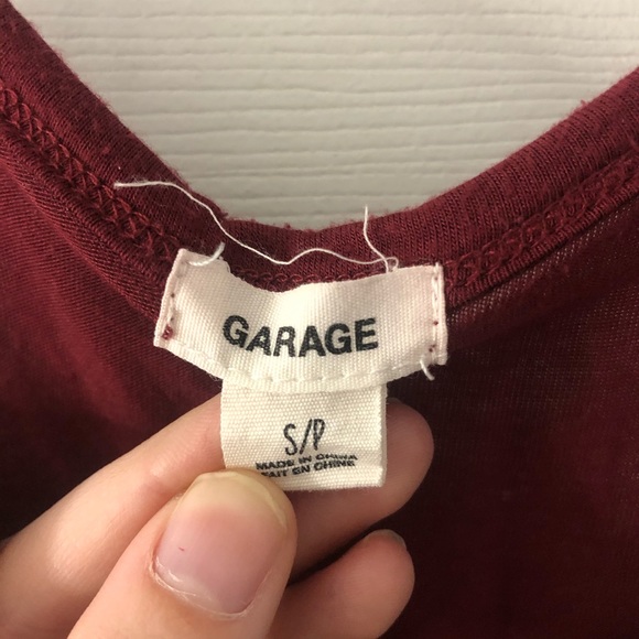 Maroon Cold Shoulder top - Picture 3 of 3